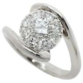 Autre Marque-Platinum Pt900 Diamond Ring-Silvery
