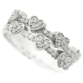 Autre Marque-K18WG Diamond Ring 0.31ct Heart Motif-White