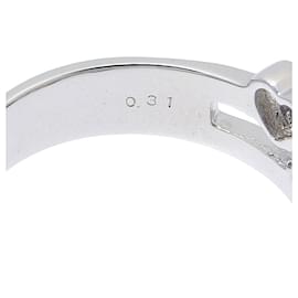 Autre Marque-K18WG Diamond Ring 0.31ct Heart Motif-White