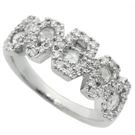 Autre Marque-K18WG Diamond Ring 0.66ct Size 10-White