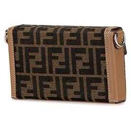 Fendi-Fendi Baguette Soft Trunk Shoulder Bag 7AS139-Brown