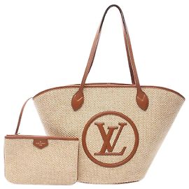 Louis Vuitton Knit Raffia Saint Jacques Tote Bag M59963 Beige