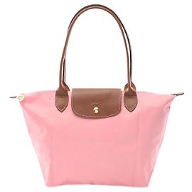 Borsa Tote Longchamp Le Pliage Original M in nylon e pelle Rosa