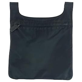 Prada-Prada Nylon Tessuto Triangle Logo Crossbody-Black
