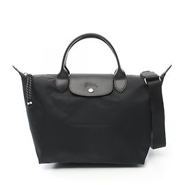 Borsa Tote Longchamp Le Pliage Energy L in nylon e pelle Nero