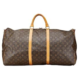 Louis Vuitton-Louis Vuitton Monogram Keepall Bandouliere 60 Bag-Brown