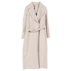 Max Mara Wool POLDO Double Face Coat Beige