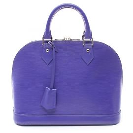 Louis Vuitton Epi Leather Alma PM Handbag M4060G Purple