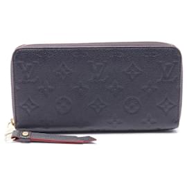 Louis Vuitton-Louis Vuitton Monogram Empreinte Leather Zippy Wallet M62121-Blue