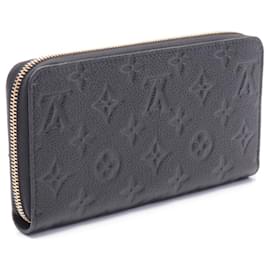 Louis Vuitton-Louis Vuitton Monogram Empreinte Leather Zippy Wallet M61864-Black