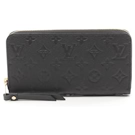 Louis Vuitton-Louis Vuitton Monogram Empreinte Leather Zippy Wallet M61864-Black