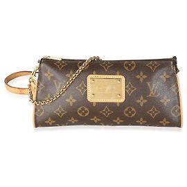 Clutch Sophie in tela Monogram Louis Vuitton Marrone