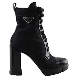 Prada-Laced boots-Black