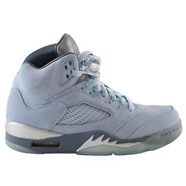Nike Baskets Air Jordan 5 en daim bleues Bleu