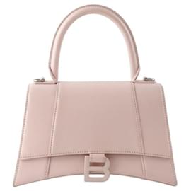 Balenciaga-Hourglass leather handbag-Pink