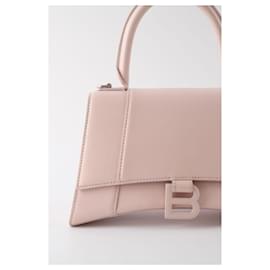 Balenciaga-Hourglass leather handbag-Pink