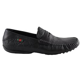Gucci-Mocassins de couro-Preto