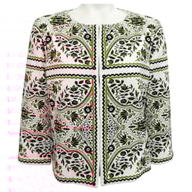 Autre Marque-Max Mara Studio Brown / White Cropped Jacket-Brown