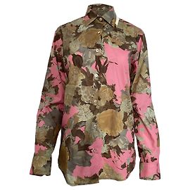 Camisa de manga larga con estampado floral Clavelly de Dries Van Noten en algodón multicolor Multicolor