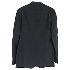 Gucci- Gucci Single-Breasted Blazer with Pockets in Black Wool-Black