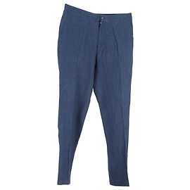 Pantaloni Ermenegildo Zegna in cotone blu navy Blu Blu navy