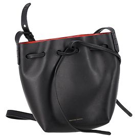Mini borsa a secchiello Mansur Gavriel in pelle nera Nero