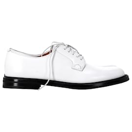 Church's- Church's Shannon Lace-Up Oxford Shoes in White Leather-White