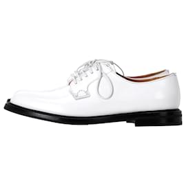 Church's- Church's Shannon Lace-Up Oxford Shoes in White Leather-White