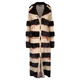 2005 John Galliano wool knit long jacket Multiple colors