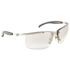 Chanel Silver Gray Gradient Rimless Sunglasses 4009 Silvery Grey
