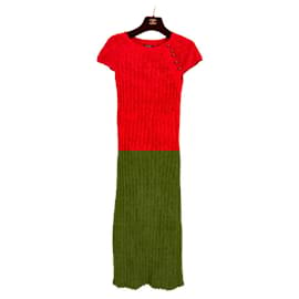 Chanel-Kristen Stewart Style Red Runway Dress-Red
