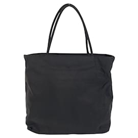 Prada-Prada Nylon Tessuto Triangle Logo Tote Bag-Black