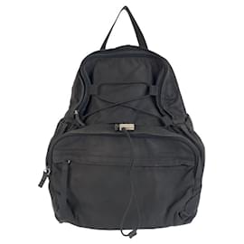 Prada-Prada Nylon Tessuto Logo Backpack-Black