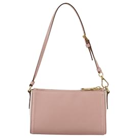 Prada-PRADA Accessory Pouch Safiano leather Pink Gold Auth yk16315-Pink,Golden