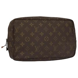 Louis Vuitton-LOUIS VUITTON Monogram Trousse Toilette 28 Clutch Bag M47522 LV Auth mr862-Monogram