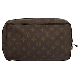 Louis Vuitton-LOUIS VUITTON Monogram Trousse Toilette 28 Clutch Bag M47522 LV Auth mr862-Monogram
