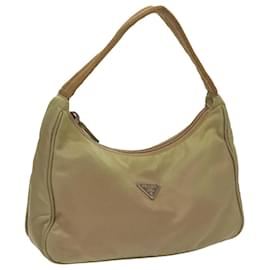 Prada-PRADA Accessory Pouch Nylon Beige Auth hk1900-Beige