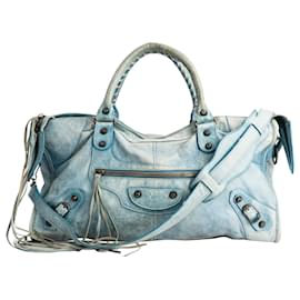Balenciaga-BALENCIAGA Handbags T.  Leather-Blue