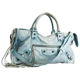Balenciaga-BALENCIAGA Handbags T.  Leather-Blue