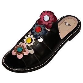 Fendi sandal , slipper Black