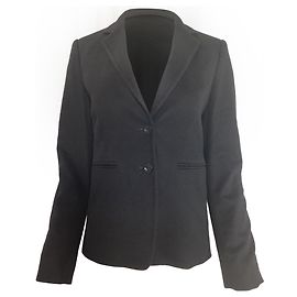 Max Mara Single-Breasted Jacket in Black Cashmere  Black