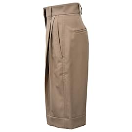 Brunello Cucinelli-Brunello Cucinelli Tailored Shorts in Brown Cotton-Brown,Red