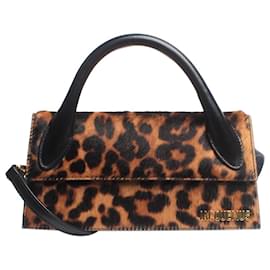 Jacquemus-Leopard print Chiquito long bag-Brown