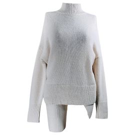 Autre Marque Pull Future en cachemire ivoire M Blanc