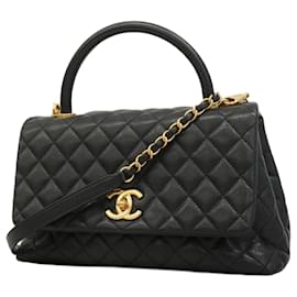 Chanel-Chanel Handbag Matelasse Coco Handle-Black