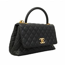 Chanel-Chanel Handbag Matelasse Coco Handle-Black