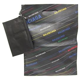 Balenciaga-Balenciaga Plastic Bag Shopper S 541908-Black,Multiple colors