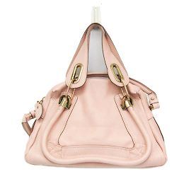 Bolsa de couro rosa claro Chloé Paraty Rosa