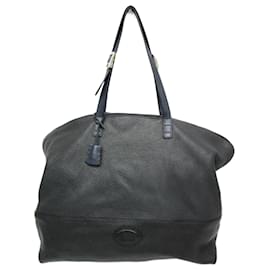 Fendi-Fendi Selleria Men's Leather Boston Bag-Black,Navy blue