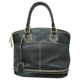 Louis Vuitton-Louis Vuitton Suhali Lockit PM Handbag-Black
